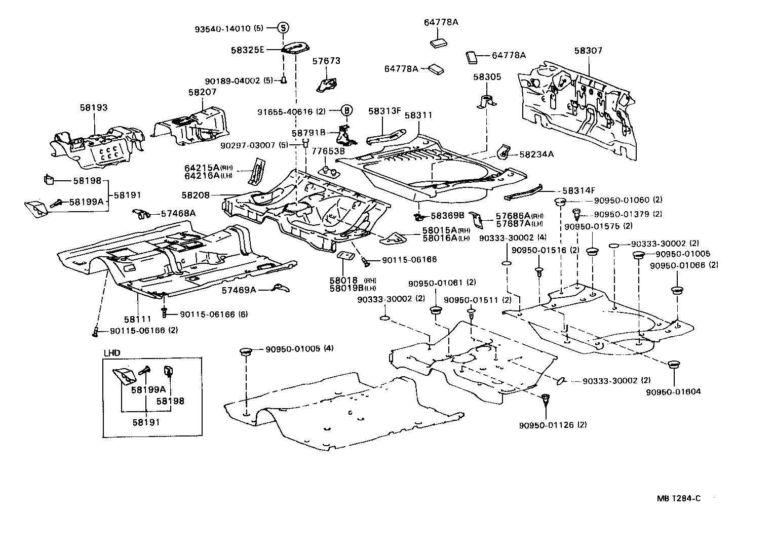 58307-20830 PANEL SUB-ASSY, BODY LOWER BACK product image