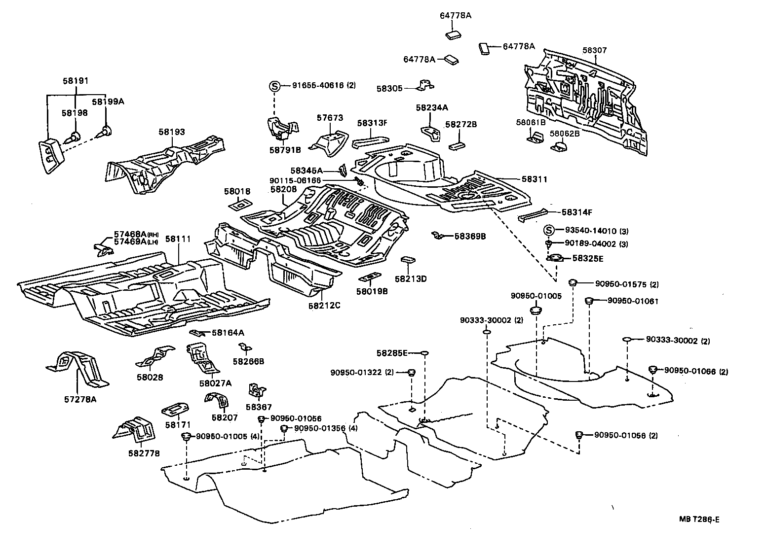 58307-20830 PANEL SUB-ASSY, BODY LOWER BACK product image