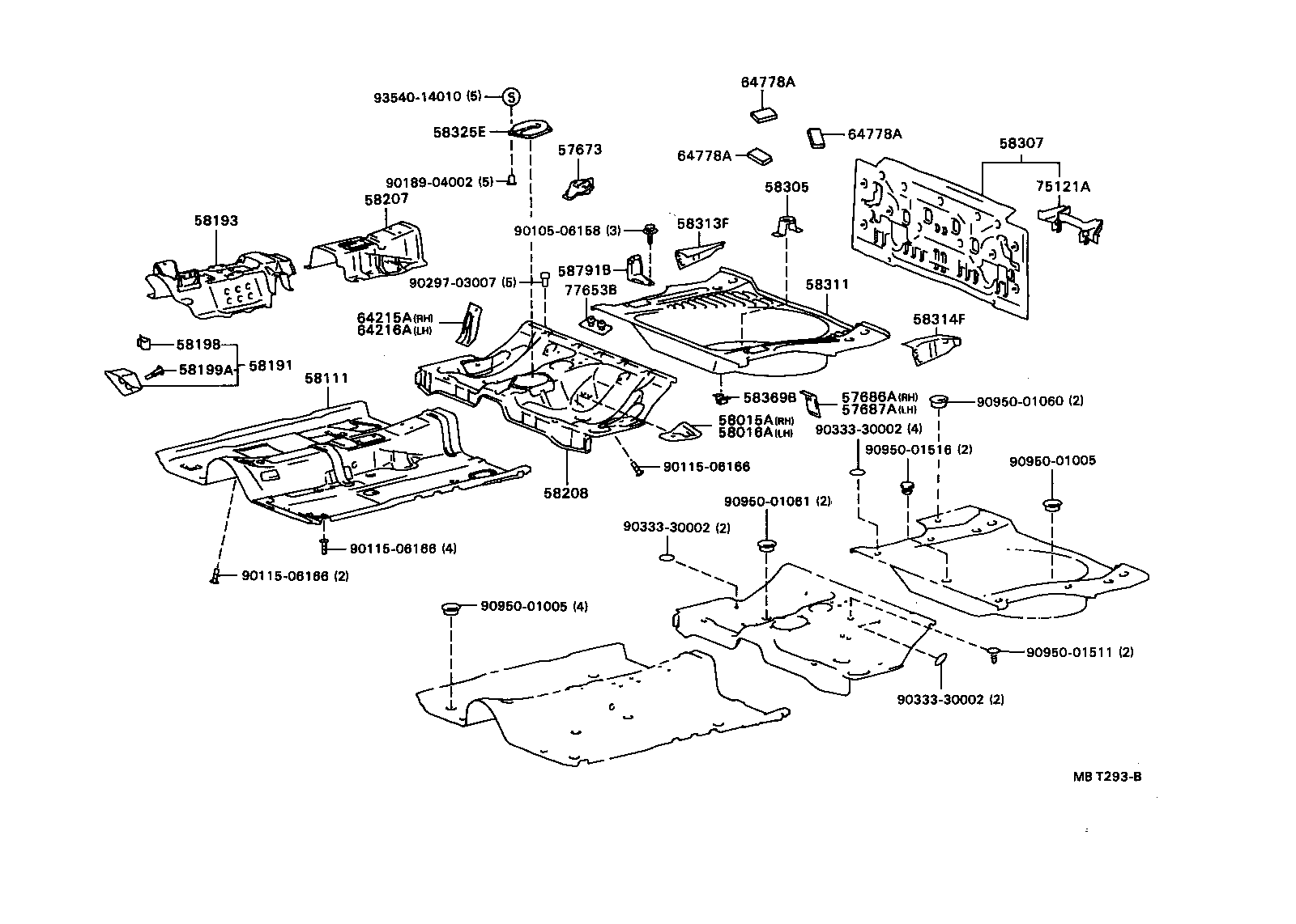 58307-20720 PANEL SUB-ASSY, BODY LOWER BACK product image