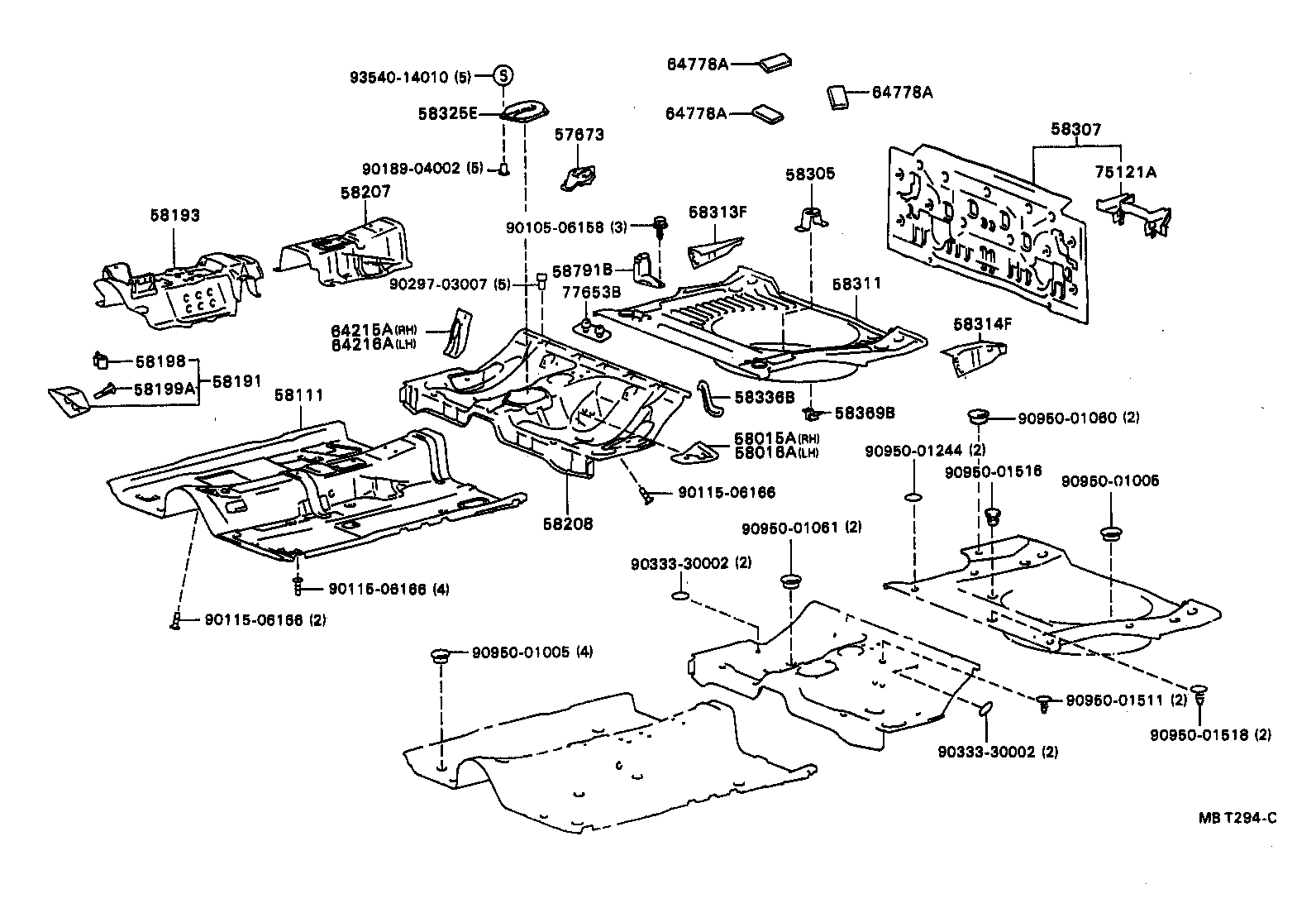58307-20720 PANEL SUB-ASSY, BODY LOWER BACK product image