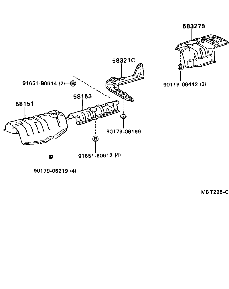 58321-20060 INSULATOR, REAR FLOOR HEAT, FRONT product image
