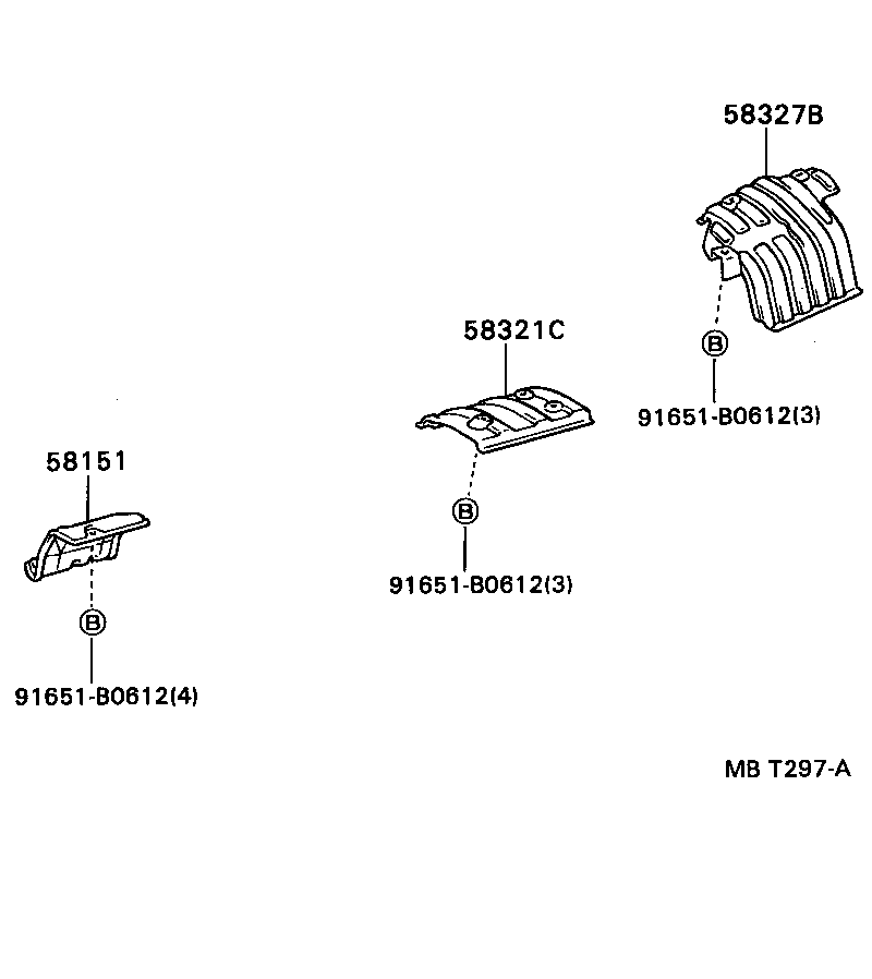58321-20060 INSULATOR, REAR FLOOR HEAT, FRONT product image