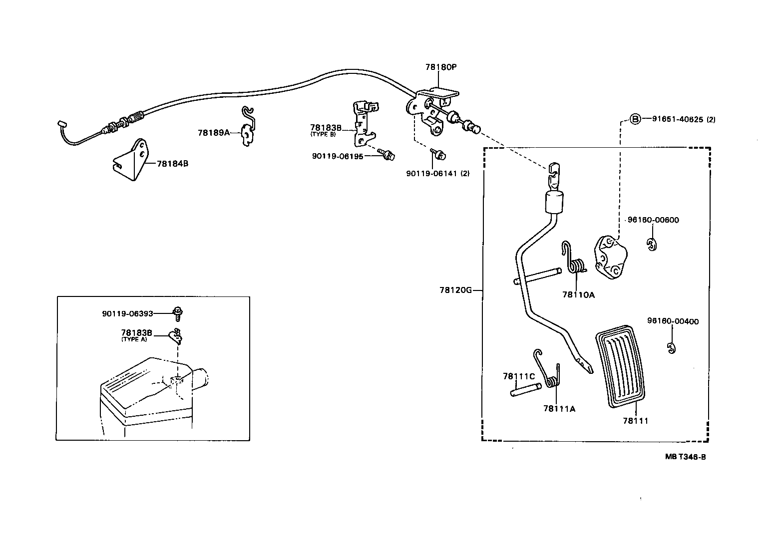 78180-2B290 CABLE ASSY, ACCELERATOR CONTROL product image