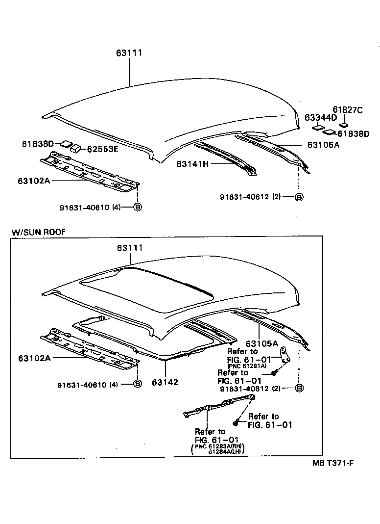 Toyota 63133-20180 FRAME, BACK WINDOW