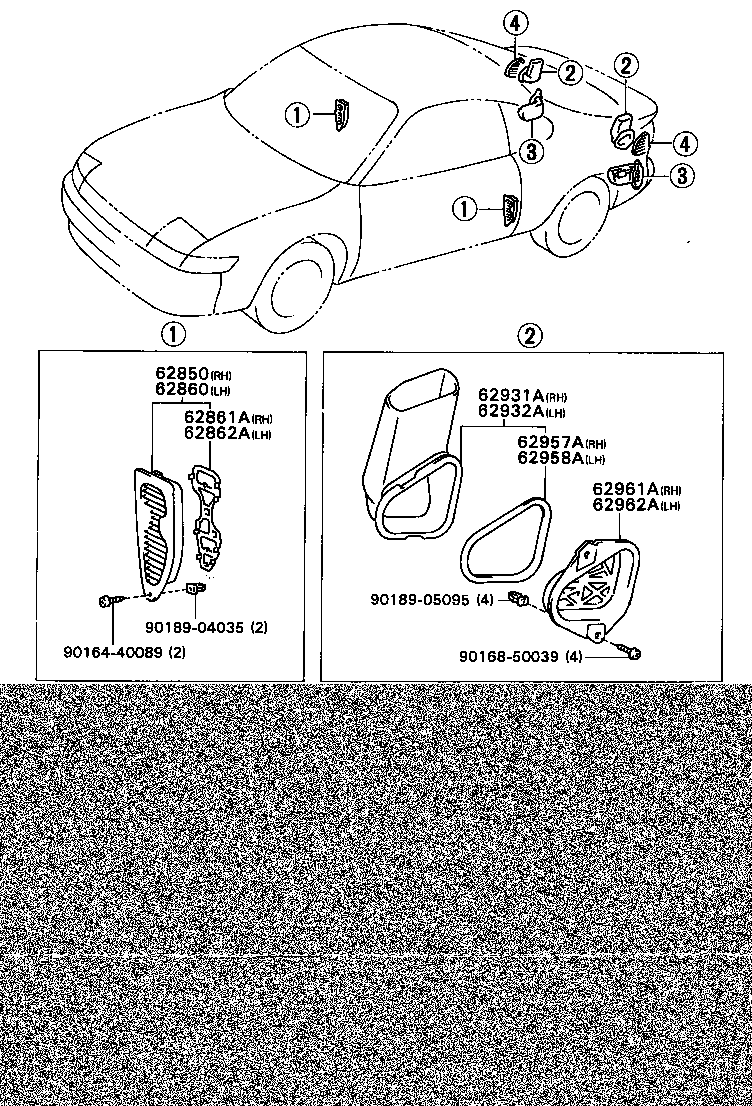 62931-20140 DUCT, QUARTER VENT, RH product image