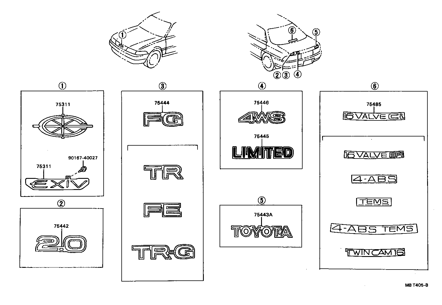 75444-2B040 PLATE, LUGGAGE COMPARTMENT DOOR, NO.4 product image