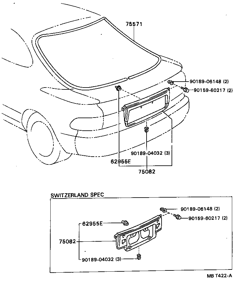 75082-20210 PANEL SUB-ASSY, LOWER BACK FINISH, CENTER product image