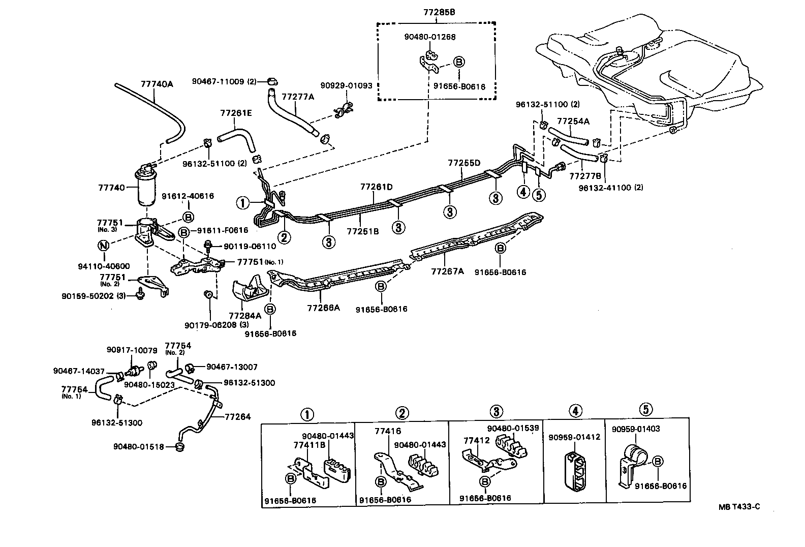 77261-20320 TUBE, FUEL TANK TO CANISTER product image