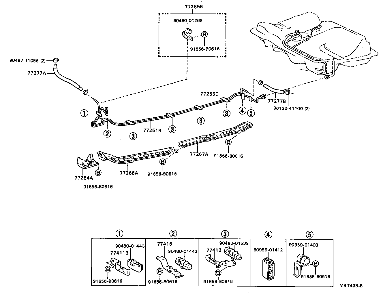 77261-20320 TUBE, FUEL TANK TO CANISTER product image