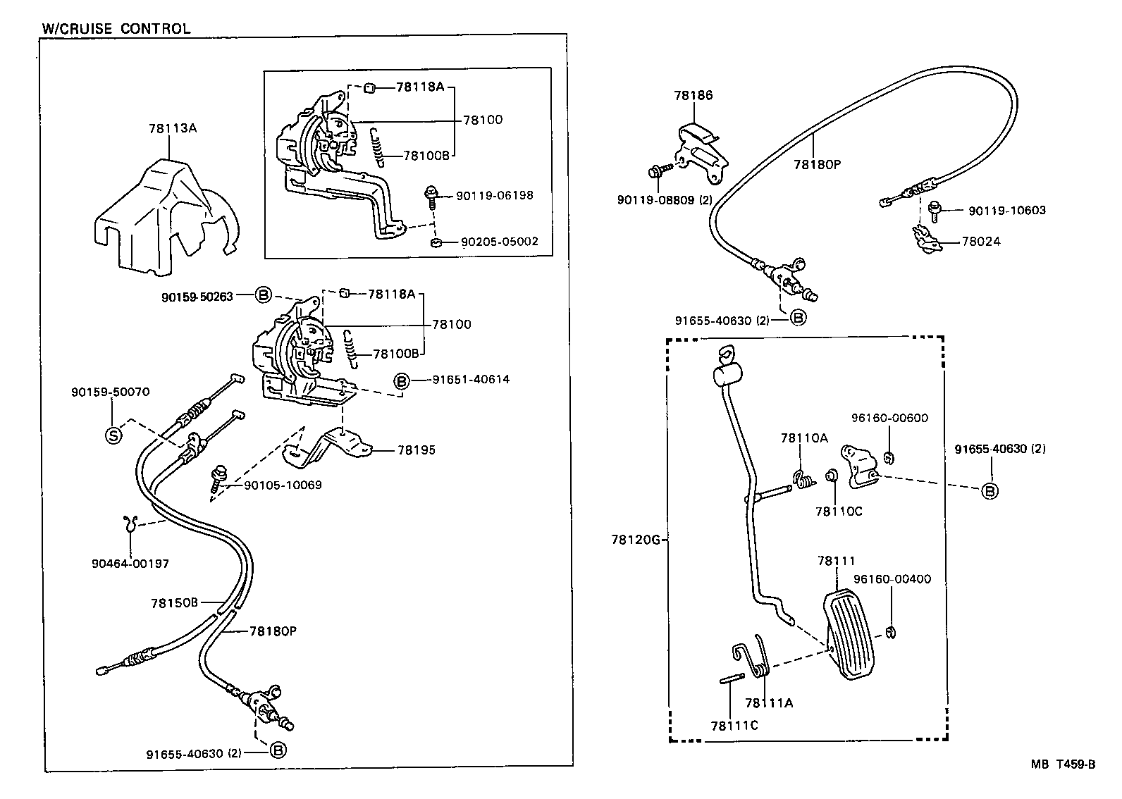 Toyota 78180-32370 CABLE ASSY, ACCELERATOR CONTROL
