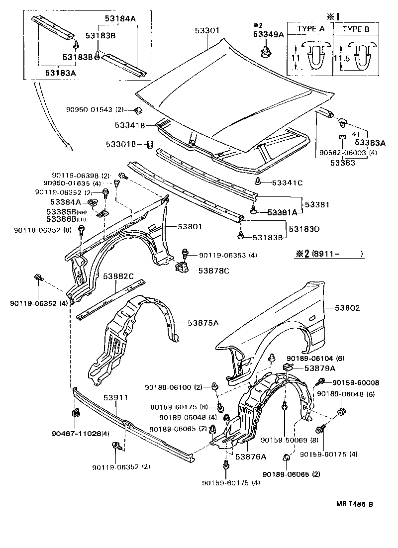 53183-20060 SEAL, HEADLAMP COVER, RH product image