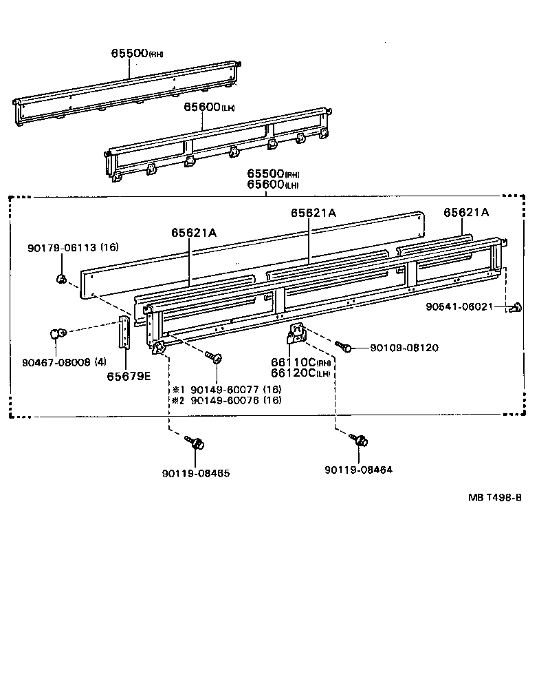 65050-37030 HINGE ASSY, SIDE GATE, NO.1 RH product image