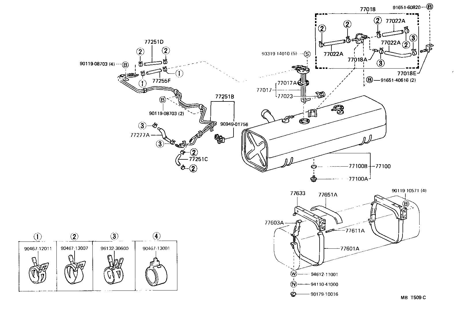 77018-25120 VALVE SUB-ASSY, FUEL VAPOUR SEPARATE product image