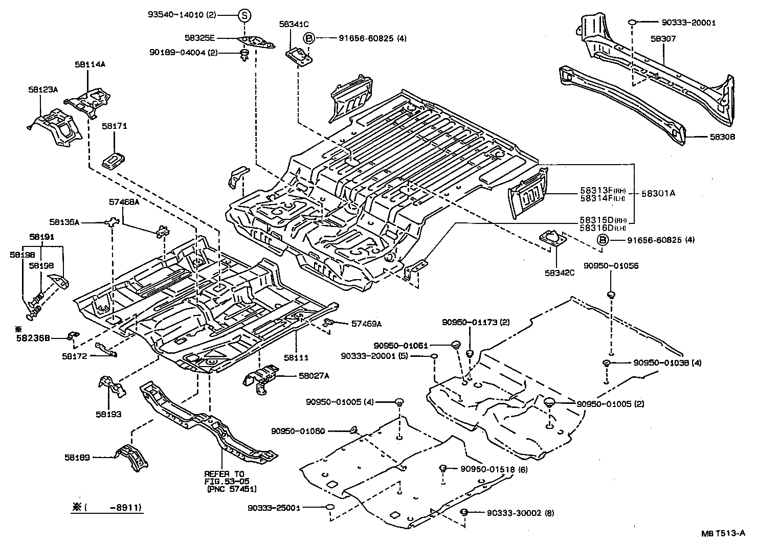 58307-20870 PANEL SUB-ASSY, BODY LOWER BACK product image
