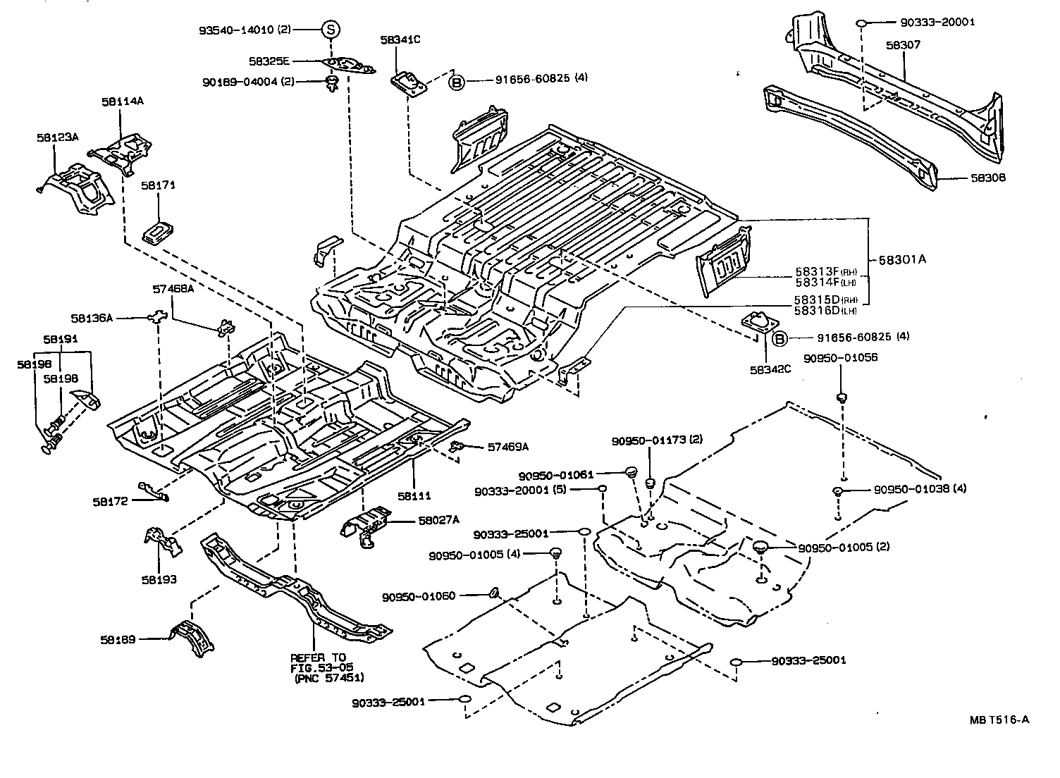 58308-95501 PANEL SUB-ASSY, BODY LOWER BACK, INNER product image