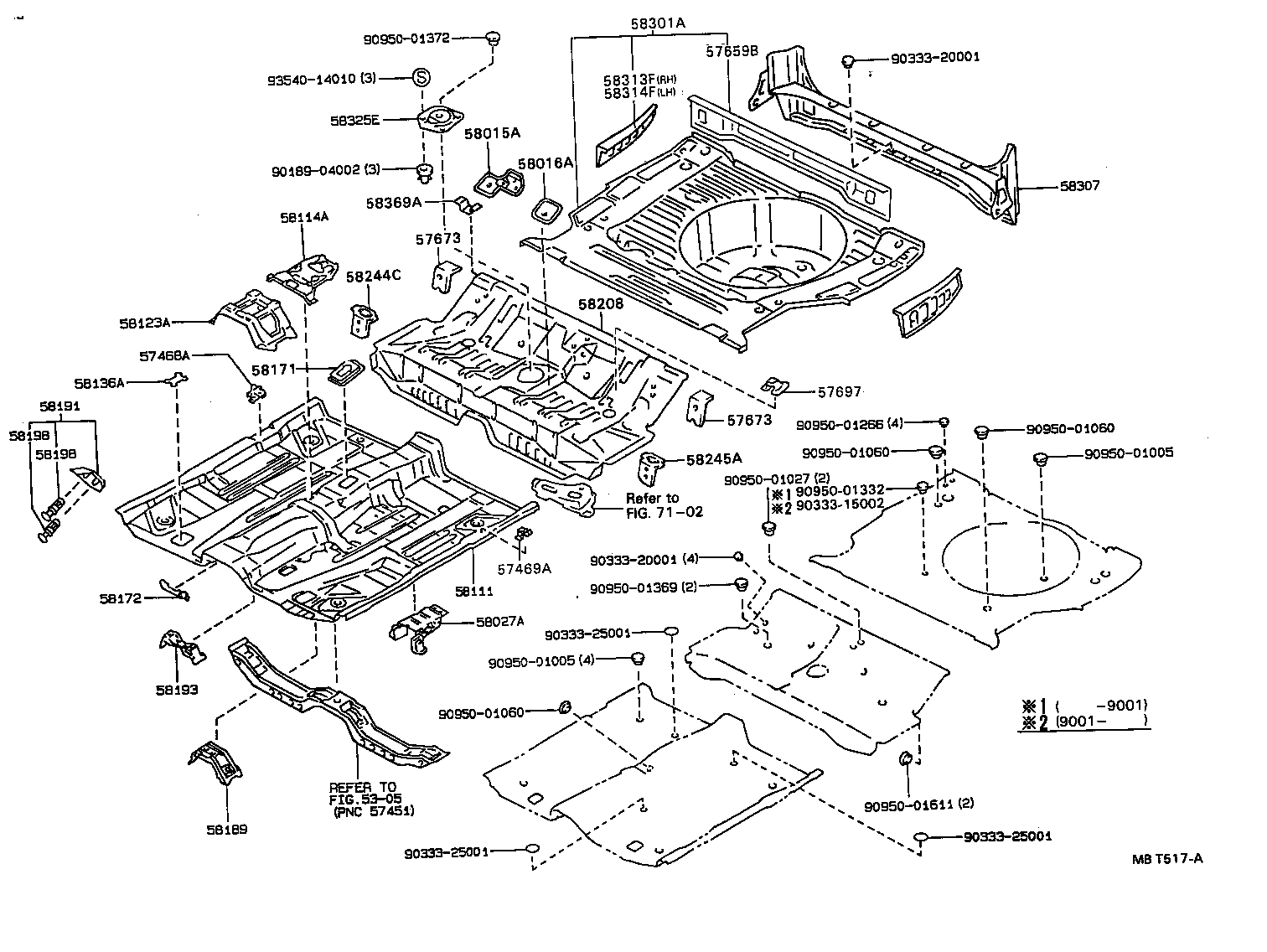 58308-95501 PANEL SUB-ASSY, BODY LOWER BACK, INNER product image