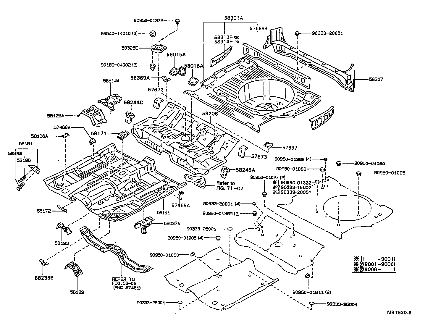 58234-32020 BRACKET, EXHAUST PIPE MOUNTING, INNER product image