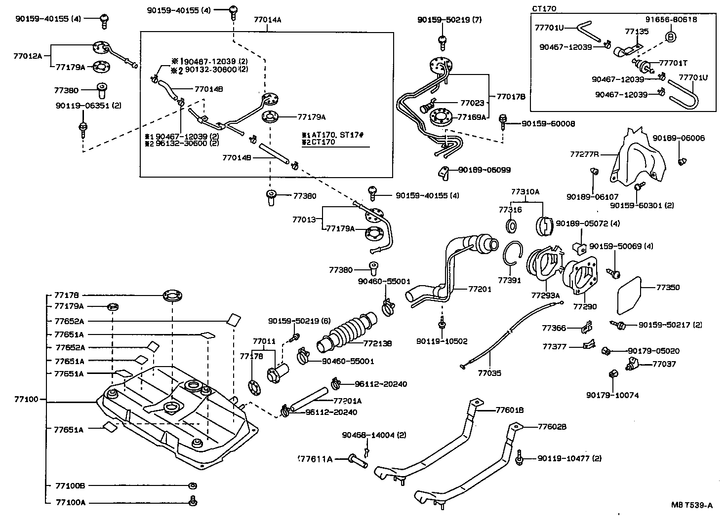 23271-74240 HOSE, FUEL, NO.1(FOR RETURN TUBE, NO.1) product image