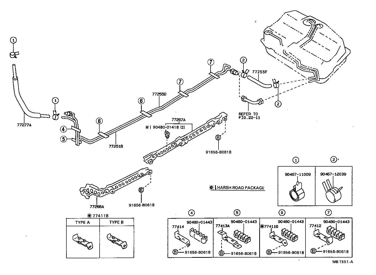 77249-10040 HOSE, FUEL, NO.1 (FOR FUEL TANK TO CANISTER TUBE) product image