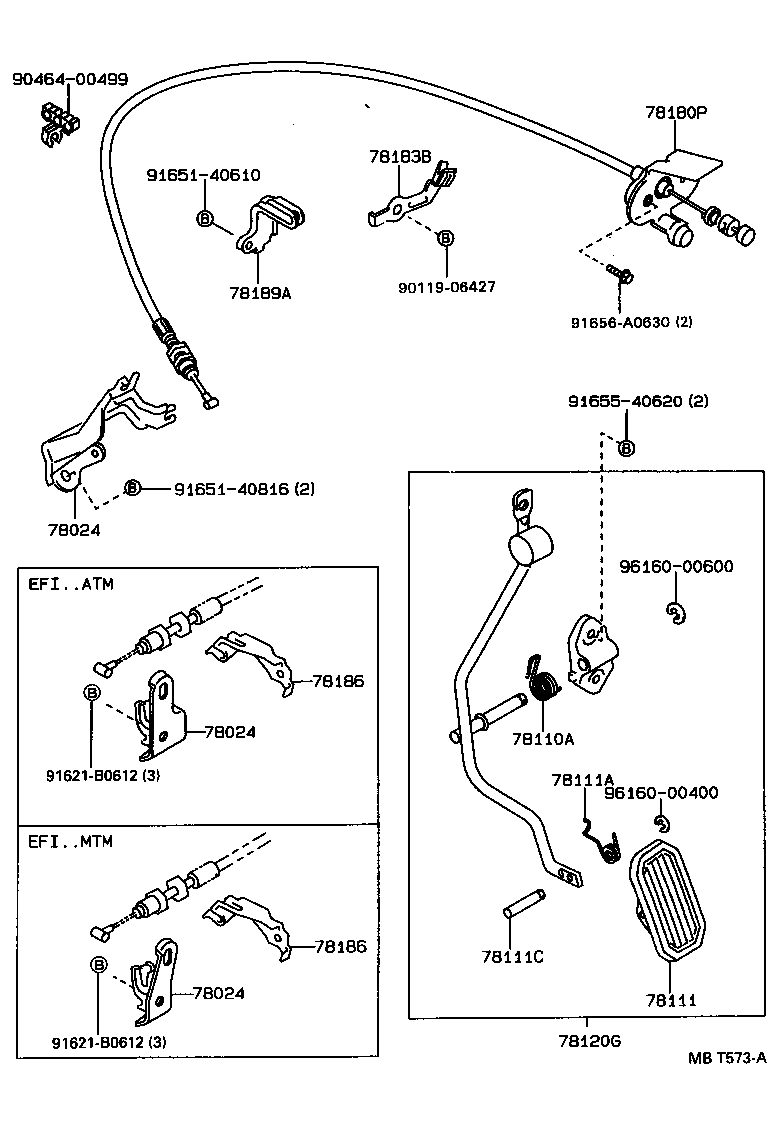 78180-2B070 CABLE ASSY, ACCELERATOR CONTROL product image