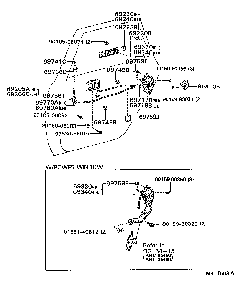 69713-03010 LINK, REAR DOOR LOCK REMOTE CONTROL, RH product image