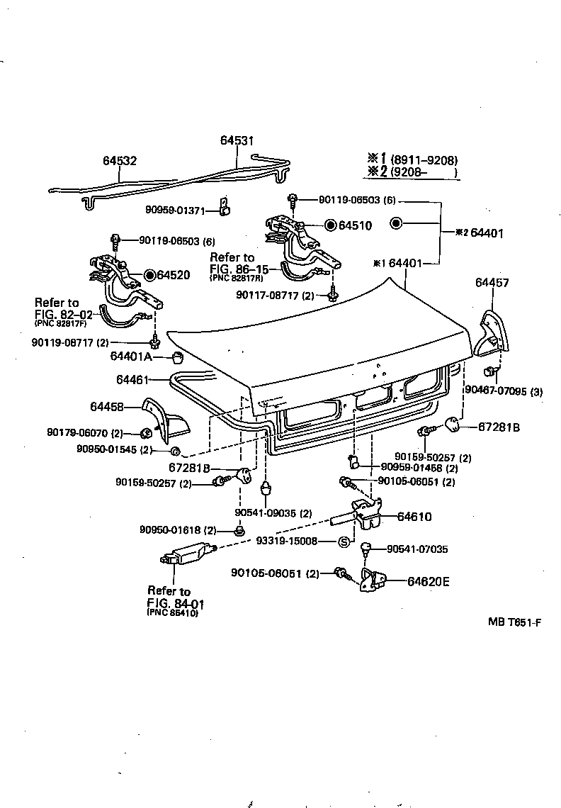 64401-50908 PANEL SUB-ASSY, LUGGAGE COMPARTMENT DOOR product image