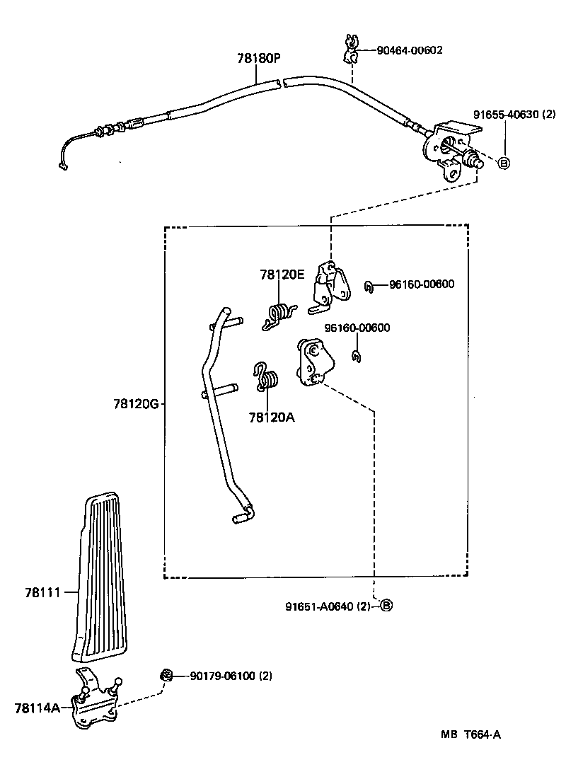 78180-50022 CABLE ASSY, ACCELERATOR CONTROL product image