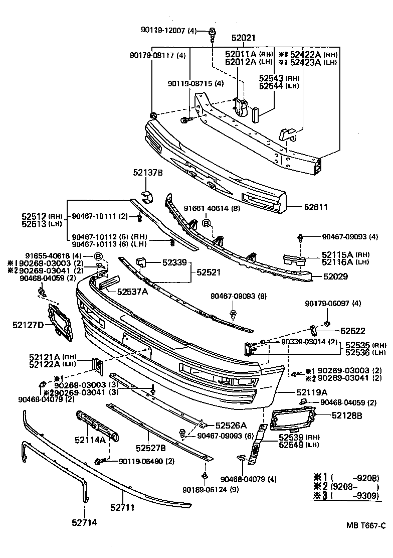 52127-50900 COVER, FRONT BUMPER HOLE, RH product image
