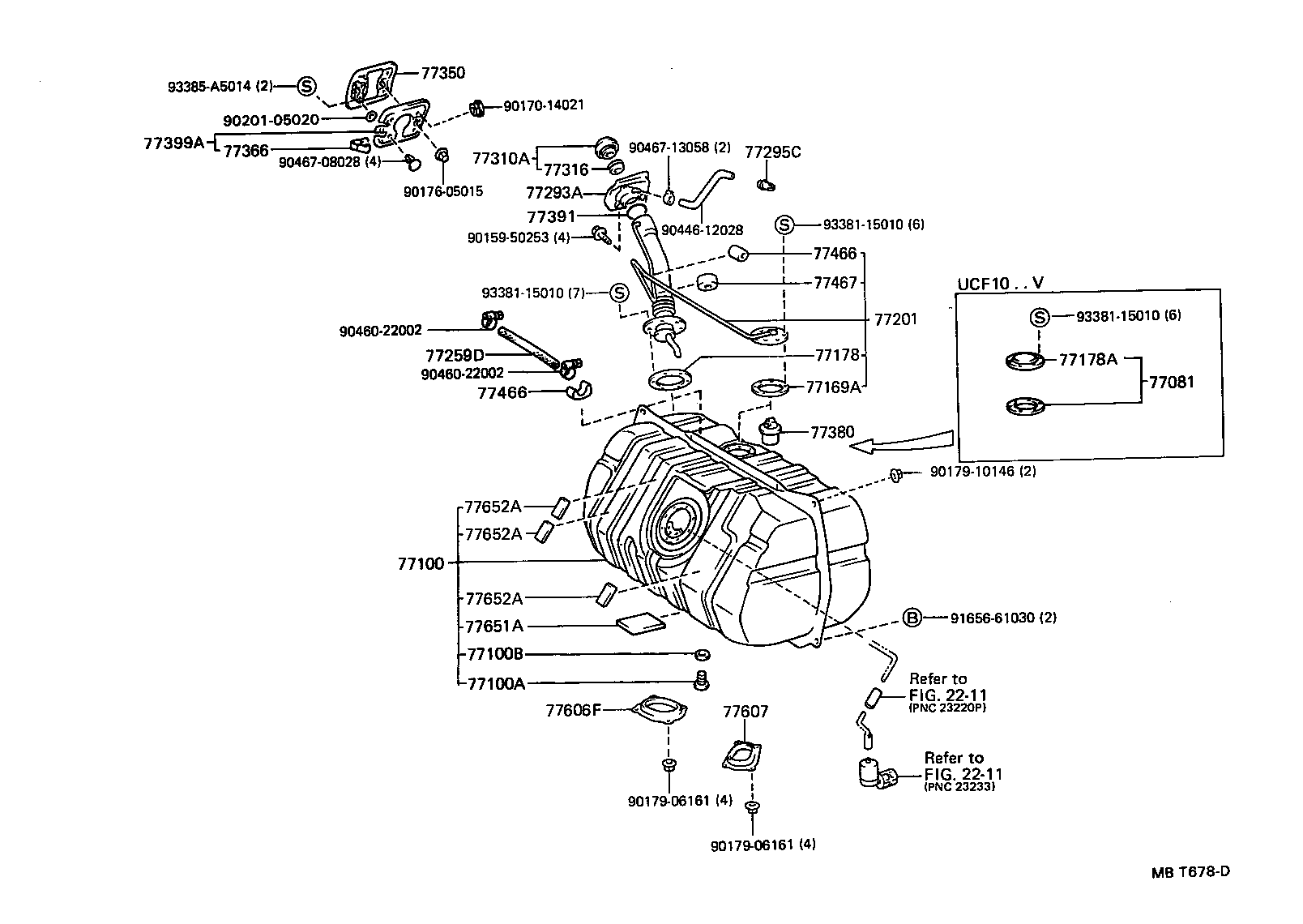 77366-50011 SPRING, FUEL FILLER OPENING LID HINGE product image