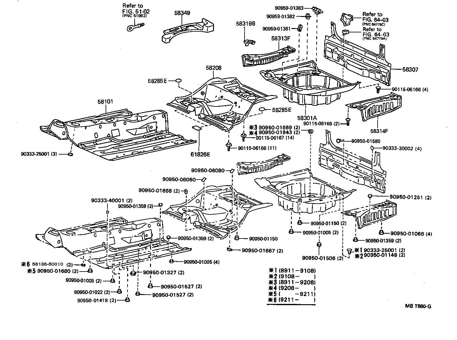 58201-50901 PAN, CENTER FLOOR product image