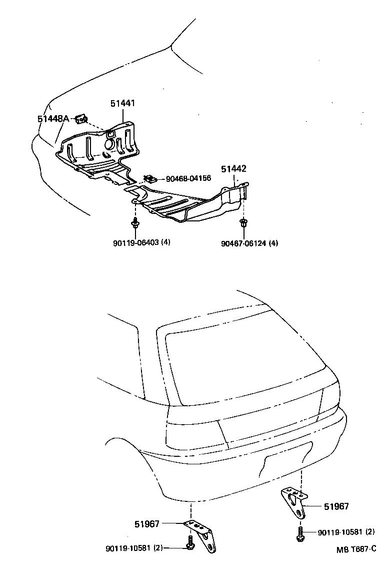 51442-10051 COVER, ENGINE UNDER, NO.2 product image