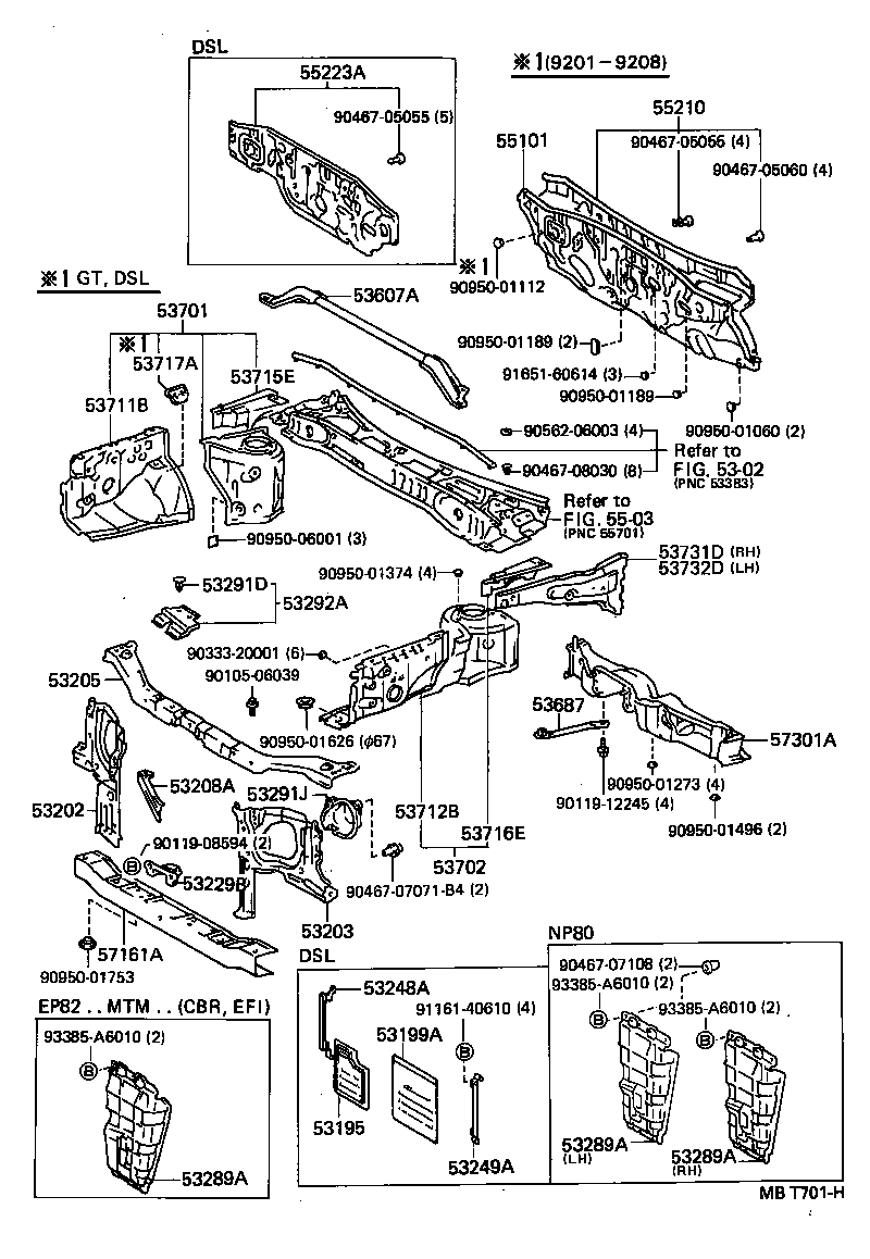 53248-10010 BRACKET, RADIATOR SHUTTER, RH product image