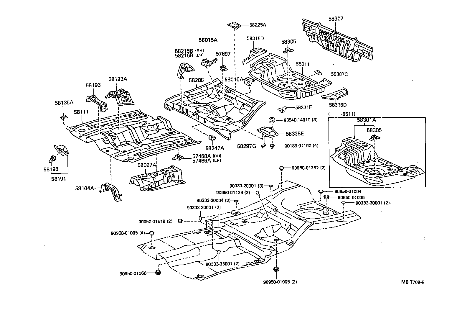 58027-10090 REINFORCE SUB-ASSY, SEAT BELT ANCHOR product image