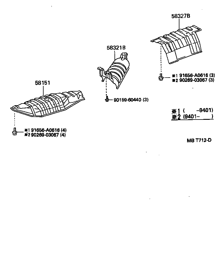 58321-10020 INSULATOR, REAR FLOOR HEAT, NO.1 product image