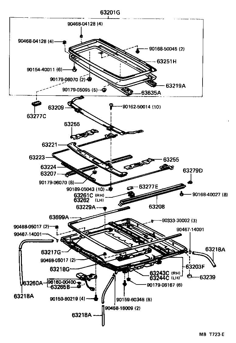 63111-10140 PANEL, ROOF product image