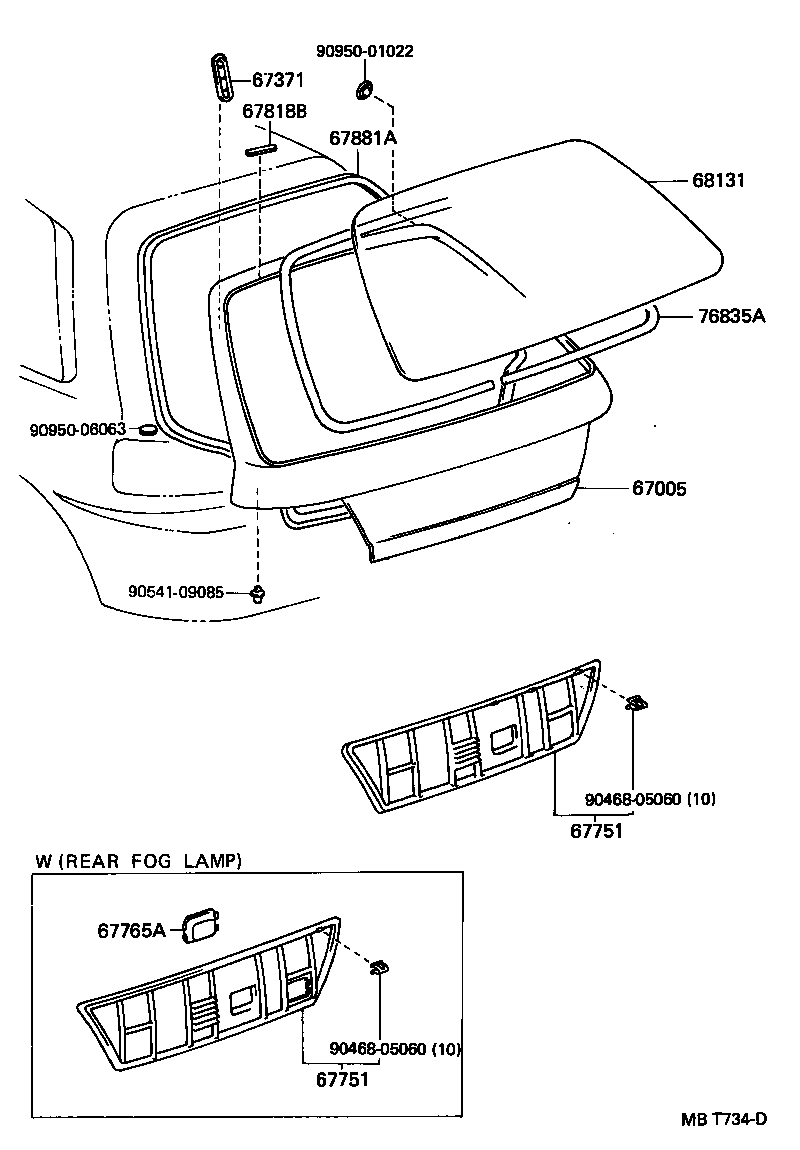67005-1C040 PANEL SUB-ASSY, BACK DOOR product image