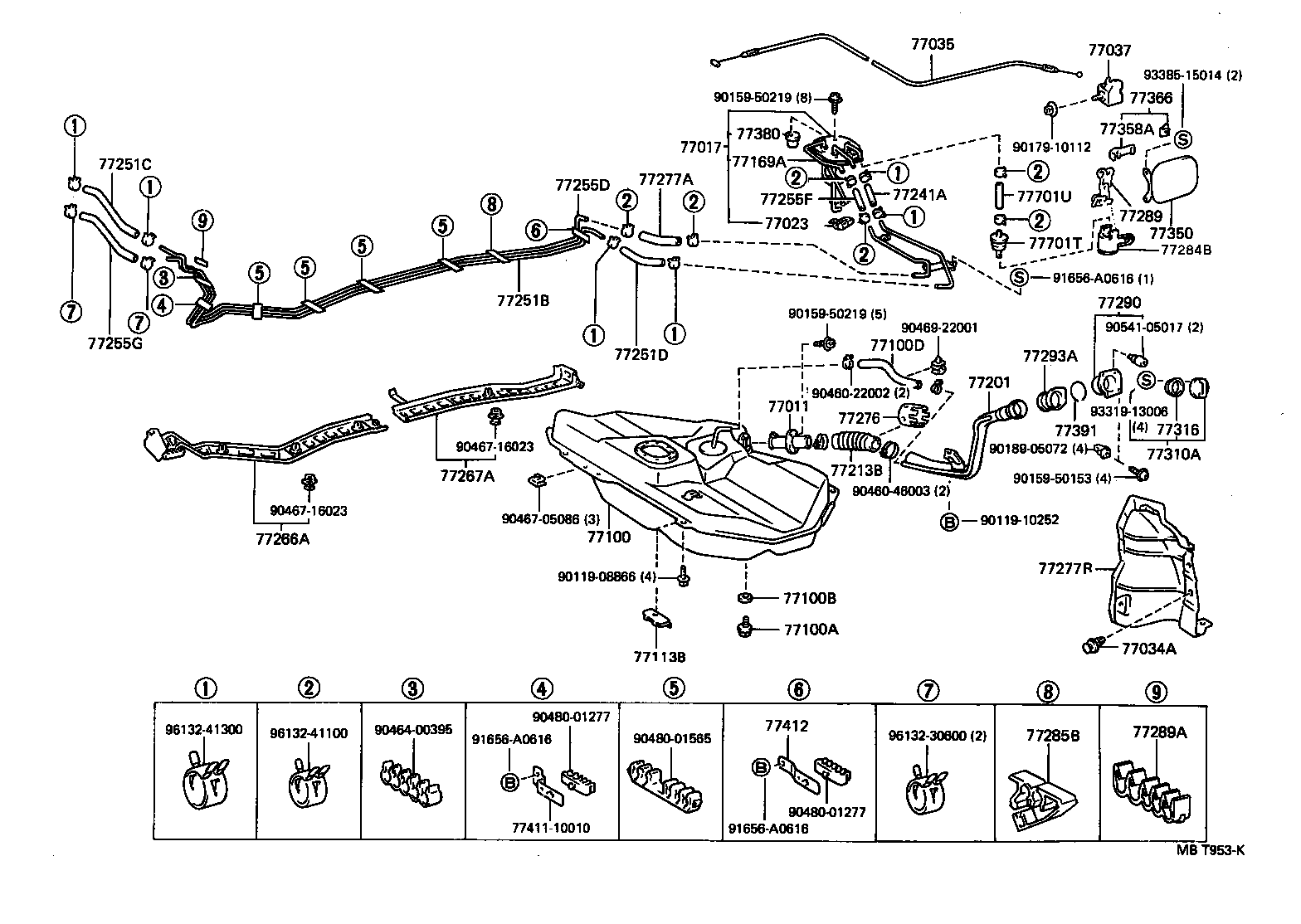 77113-10040 PLATE, FUEL TANK SIDE product image
