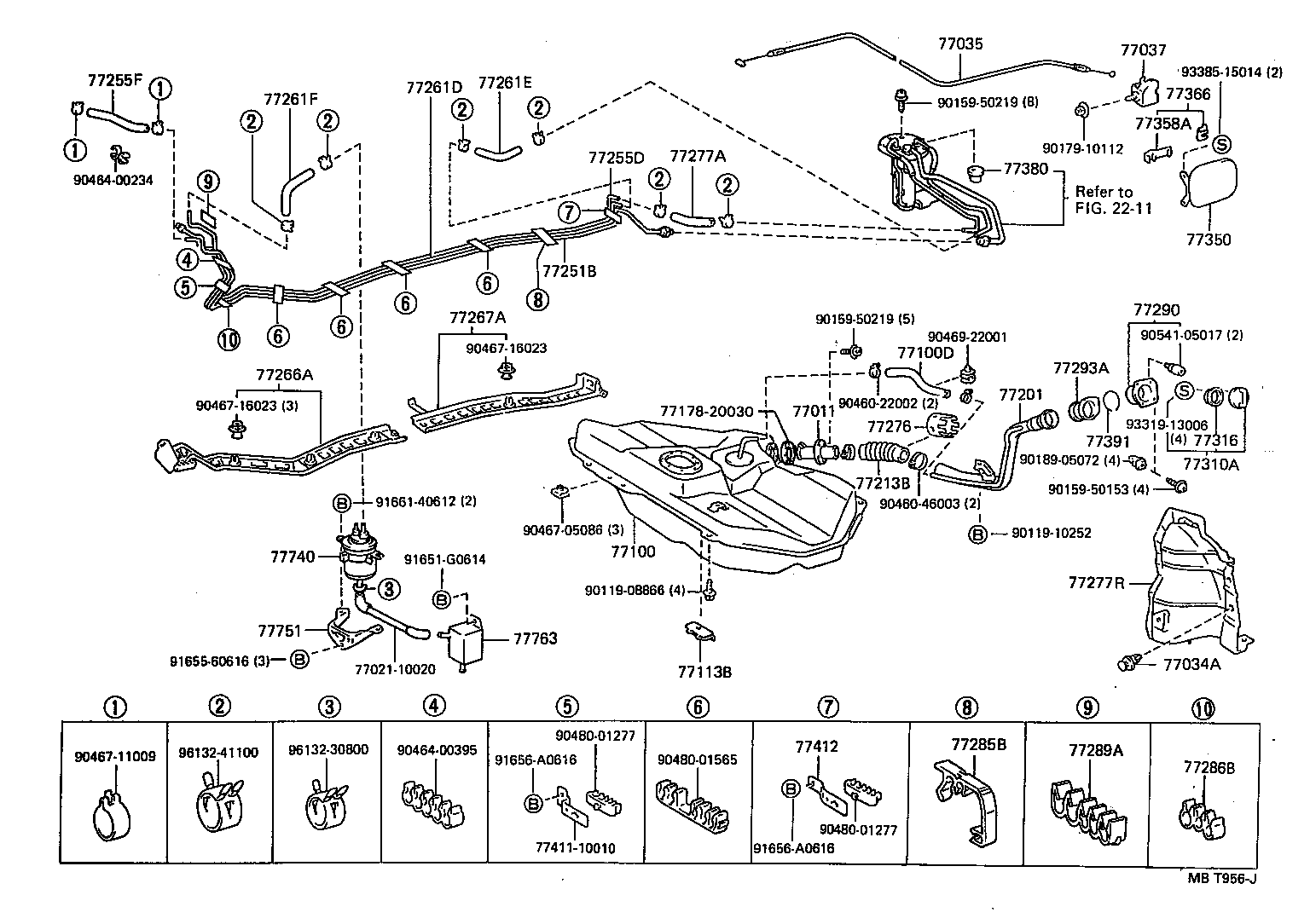 77113-10020 PLATE, FUEL TANK SIDE product image