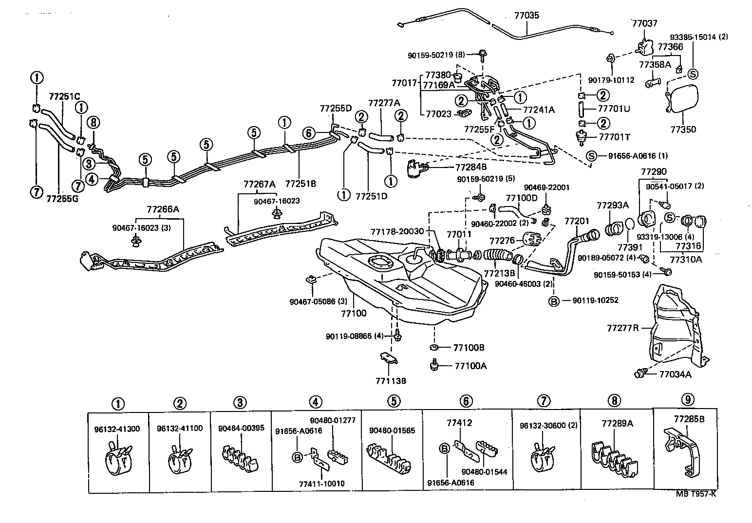77113-10020 PLATE, FUEL TANK SIDE product image