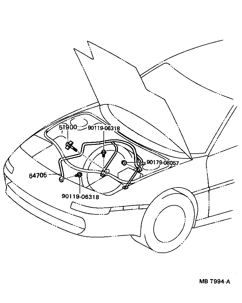 51900-17030 CARRIER ASSY, SPARE WHEEL product image
