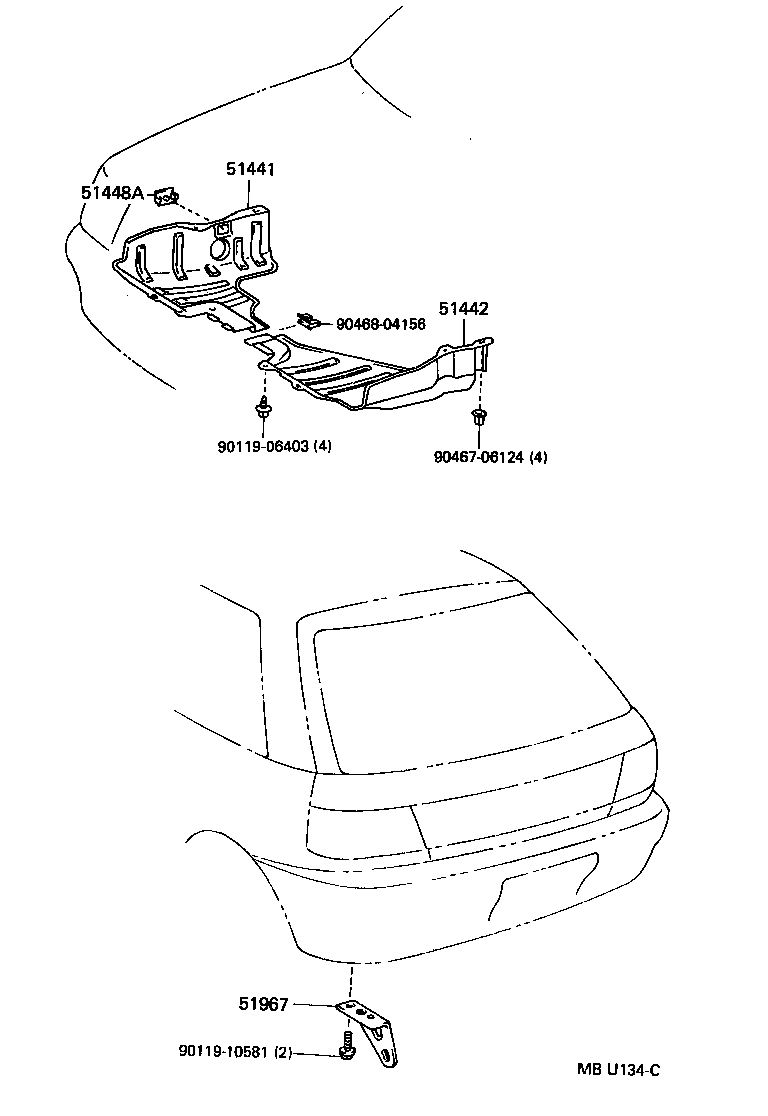 51968-10070 HOOK, TRANSPORT, REAR product image