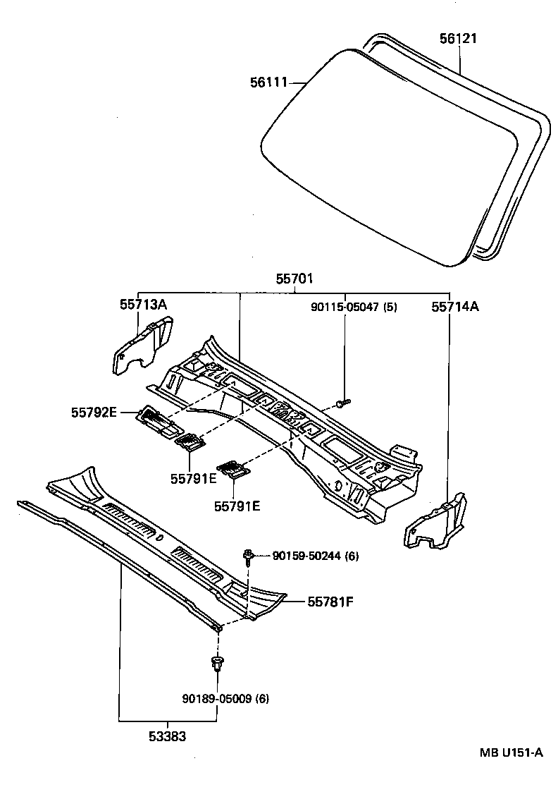 55700-6A390 PANEL SUB-ASSY, COWL product image