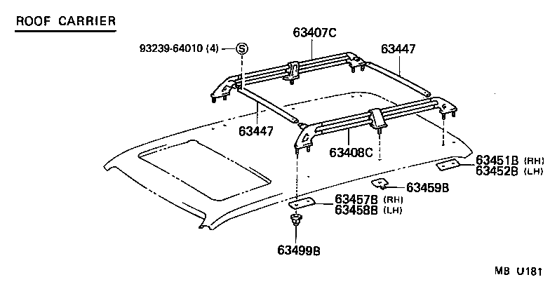 63014-60040 PANEL, ROOF product image
