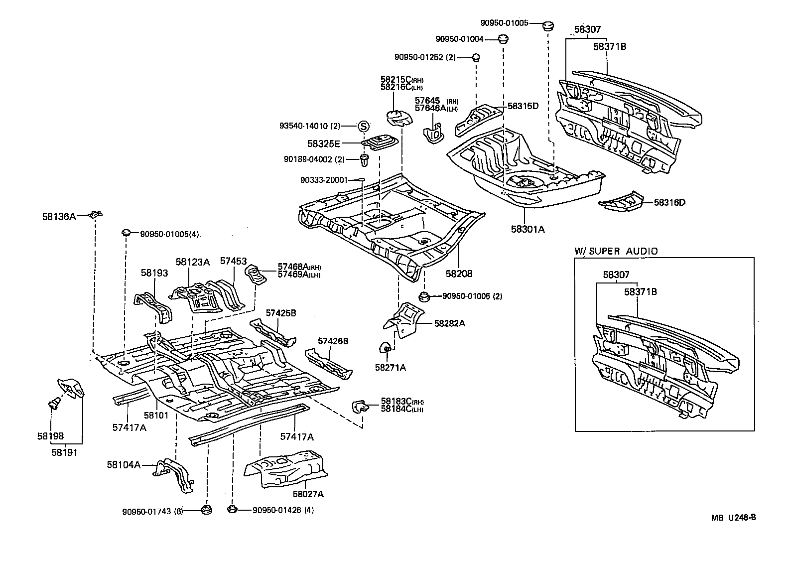 58307-18010 PANEL SUB-ASSY, BODY LOWER BACK product image