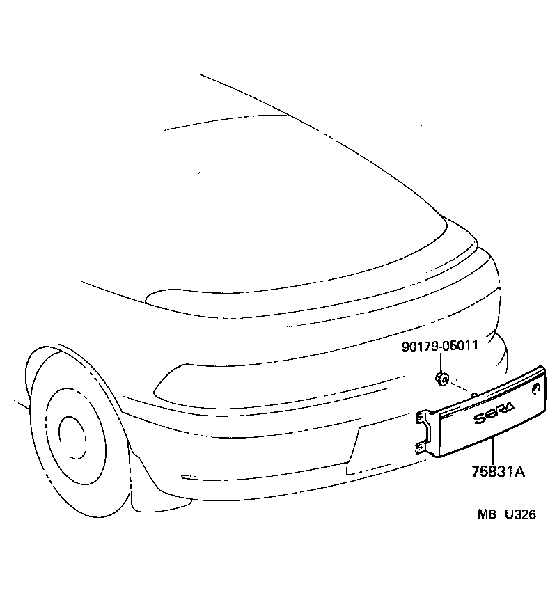 75082-18010 PANEL, LOWER BACK FINISH, CENTER product image