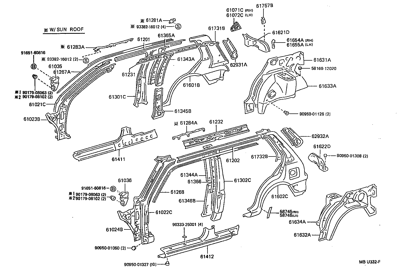 61023-10110 PILLAR SUB-ASSY, FRONT BODY, INNER RH product image