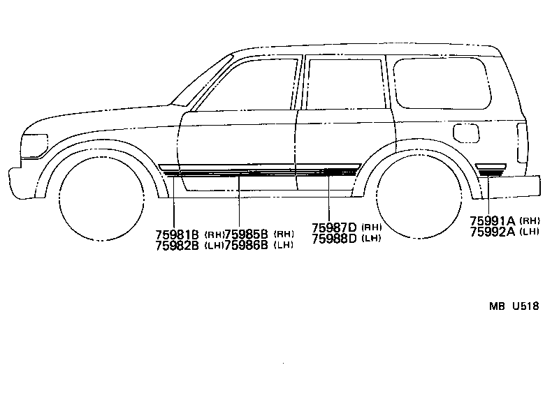 75981-60270 STRIPE, FENDER, RH product image