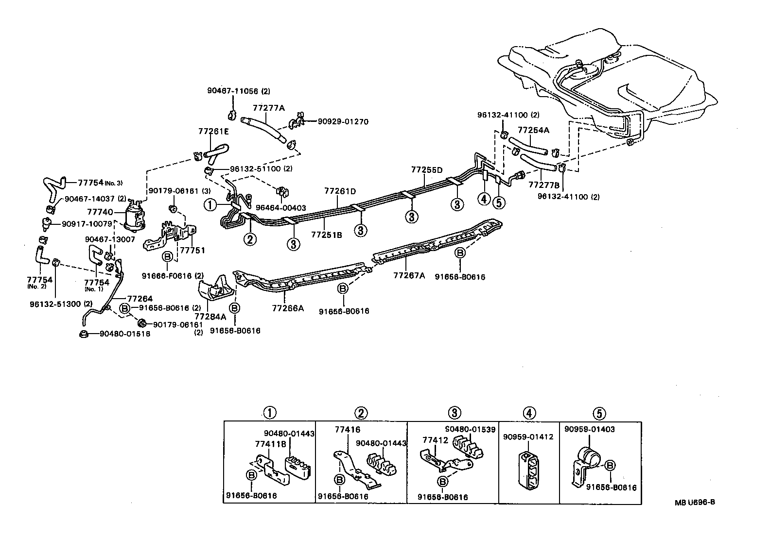 77261-20300 TUBE, FUEL TANK TO CANISTER product image