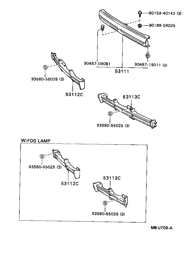 53101-20350 GRILLE, RADIATOR product image