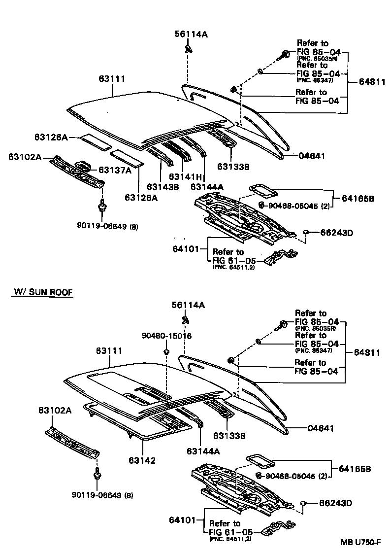 63111-32130 PANEL, ROOF product image